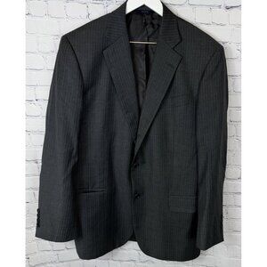 BROOKS BROTHERS Makers Merchants 1818 Madison Gray Striped Wool Blazer Size 42R